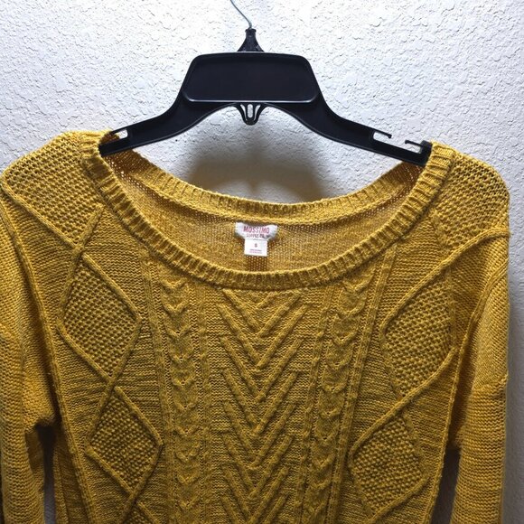 Mossimo Mustard Yellow Knit Sweater |‎ Size Small - Picture 5 of 11